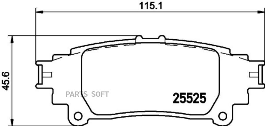 Колодки тормозные BEHR-HELLA 8DB355020001