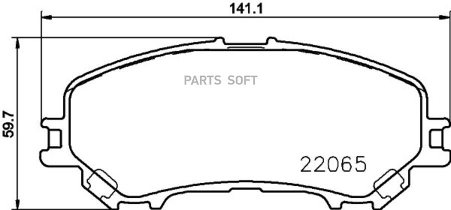 Колодки тормозные дисковые BEHR-HELLA 8DB355021691