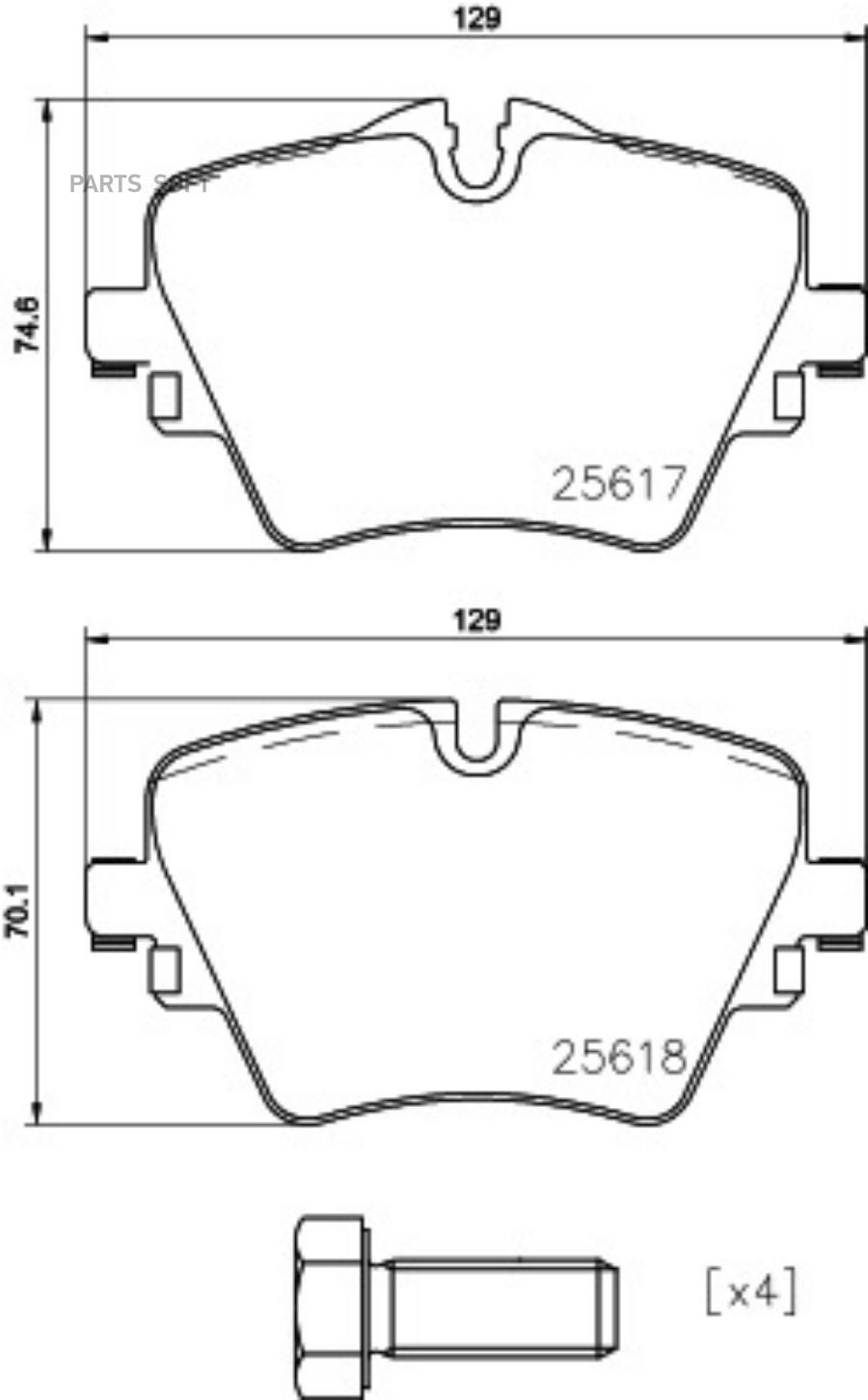 КОЛОДКИ ДИСКОВЫЕ BEHR-HELLA 8DB355023131