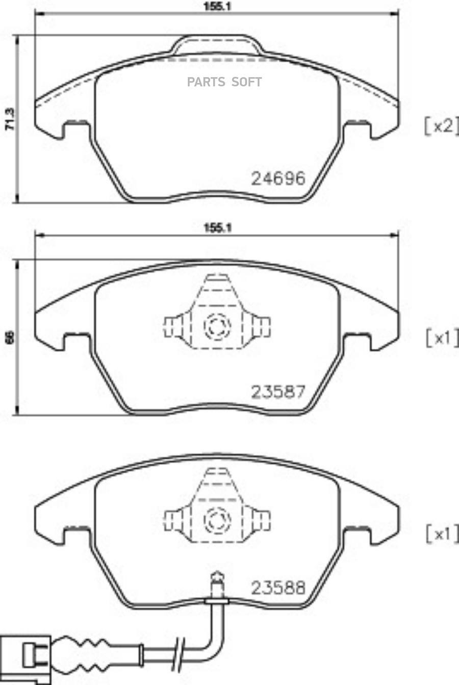 Автозапчасть BEHR-HELLA 8DB355023161