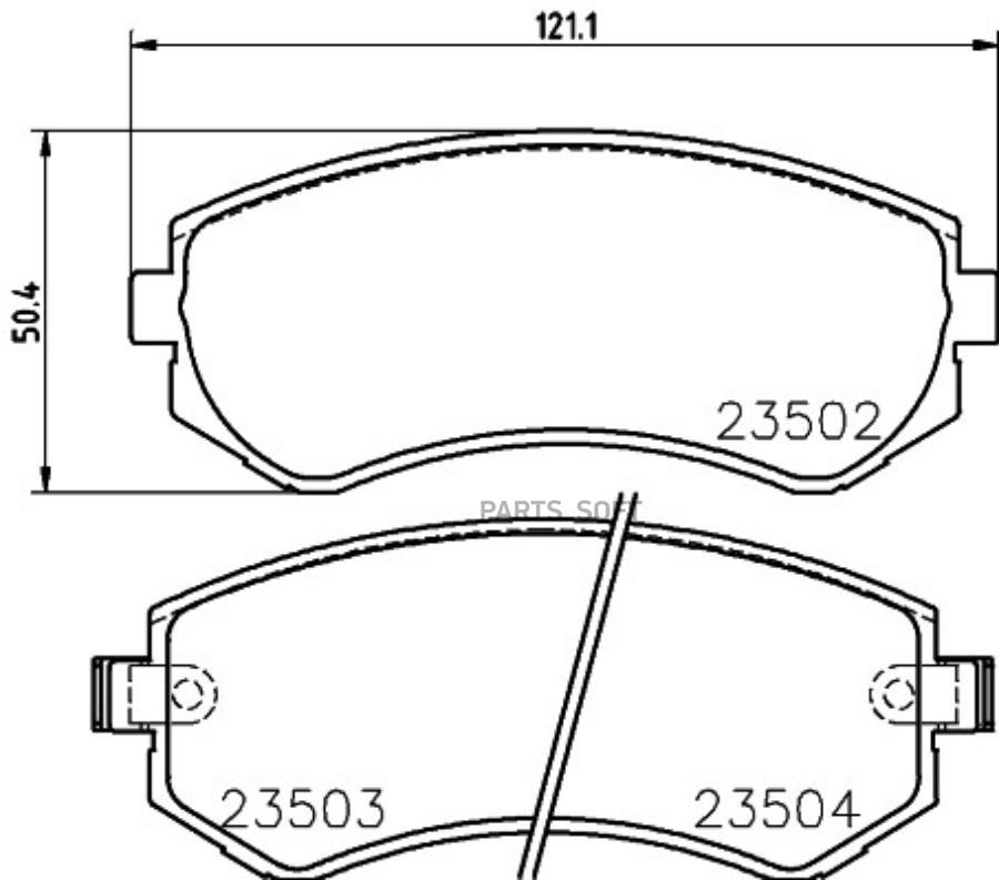 HELLA PAD KIT DISC BEHR-HELLA 8DB355027571