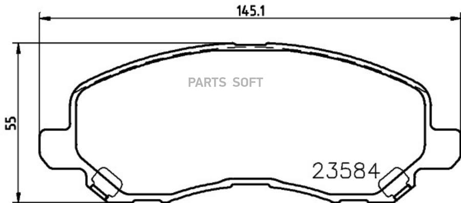 HELLA MB-BRAKE PAD BEHR-HELLA 8DB355027711