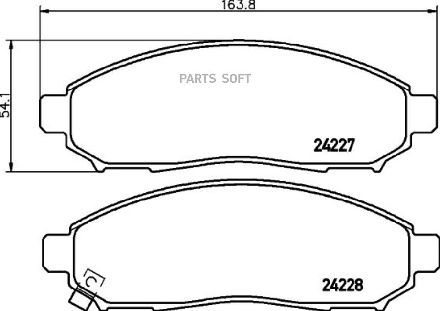 HELLA NN-BRAKE PAD BEHR-HELLA 8DB355028321