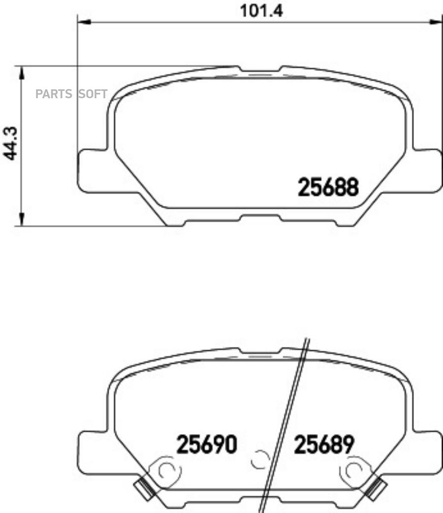 HELLA Rear Pad BEHR-HELLA 8DB355029331