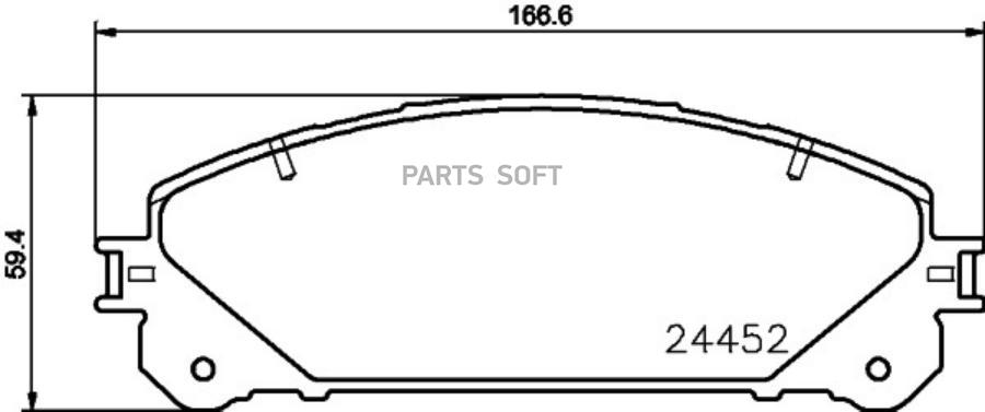 BRAKE PAD SET BEHR-HELLA 8DB355030201