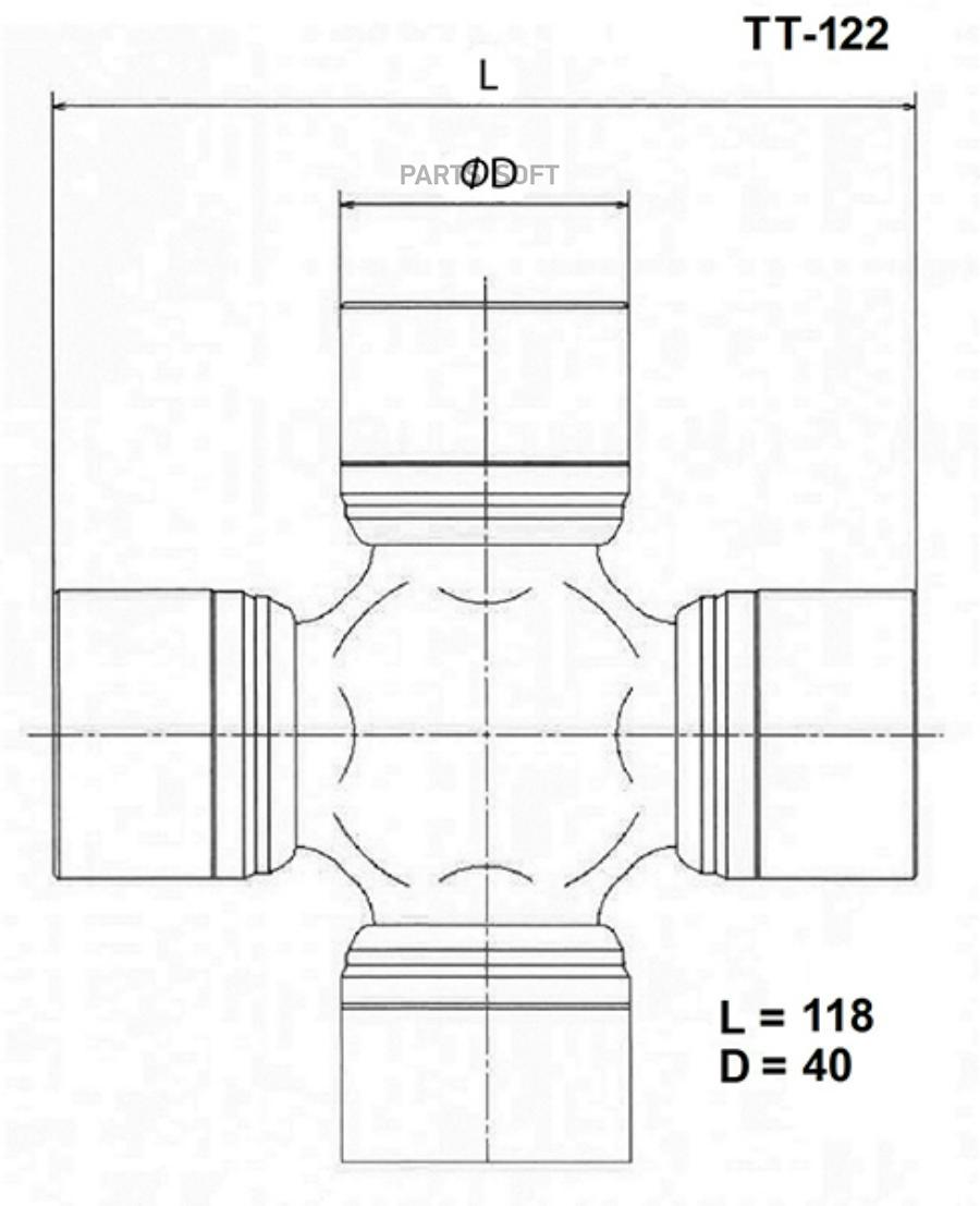 UNIVERSAL JOINT  04371-55021 TA TOYO TT122