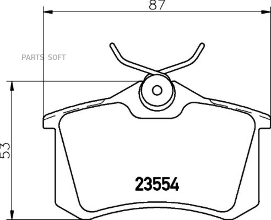 КОЛОДКИ ДИСКОВЫЕ BEHR-HELLA 8DB355018111