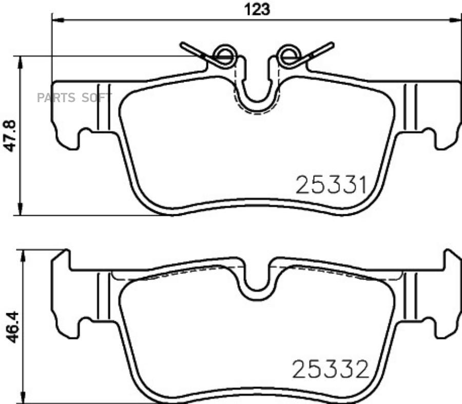 Колодки тормозные BEHR-HELLA 8DB355021681