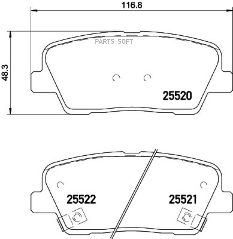 HELLA HY-BRAKE PAD RR BEHR-HELLA 8DB355028901