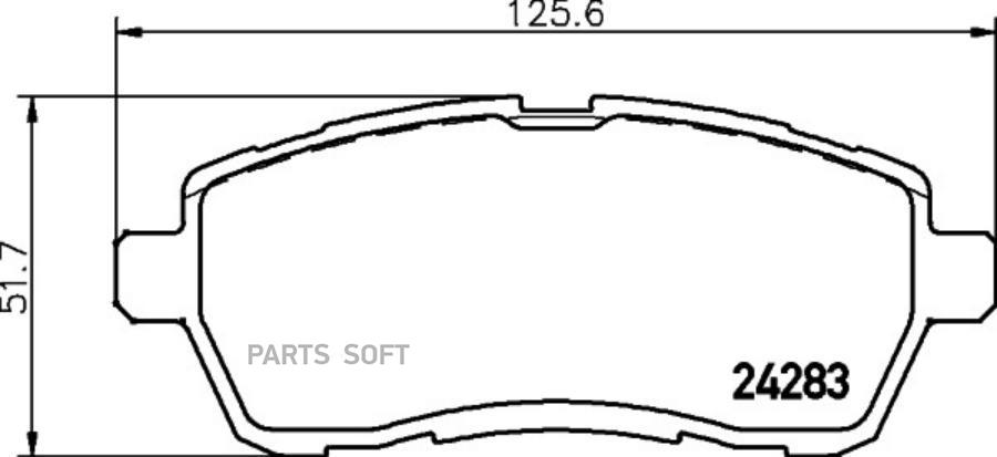 HELLA MZ-PAD SET FRT BEHR-HELLA 8DB355036561