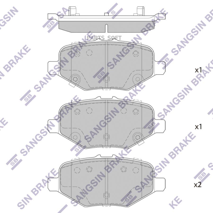 Колодки тормозные SANGSIN BRAKE SP4307