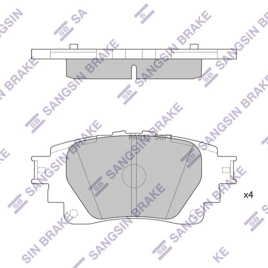 Автозапчасть SANGSIN BRAKE SP4341