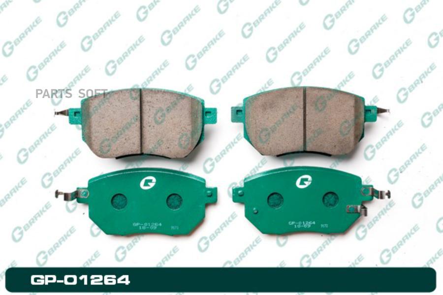 Колодки тормозные дисковые G-BRAKE GP01264