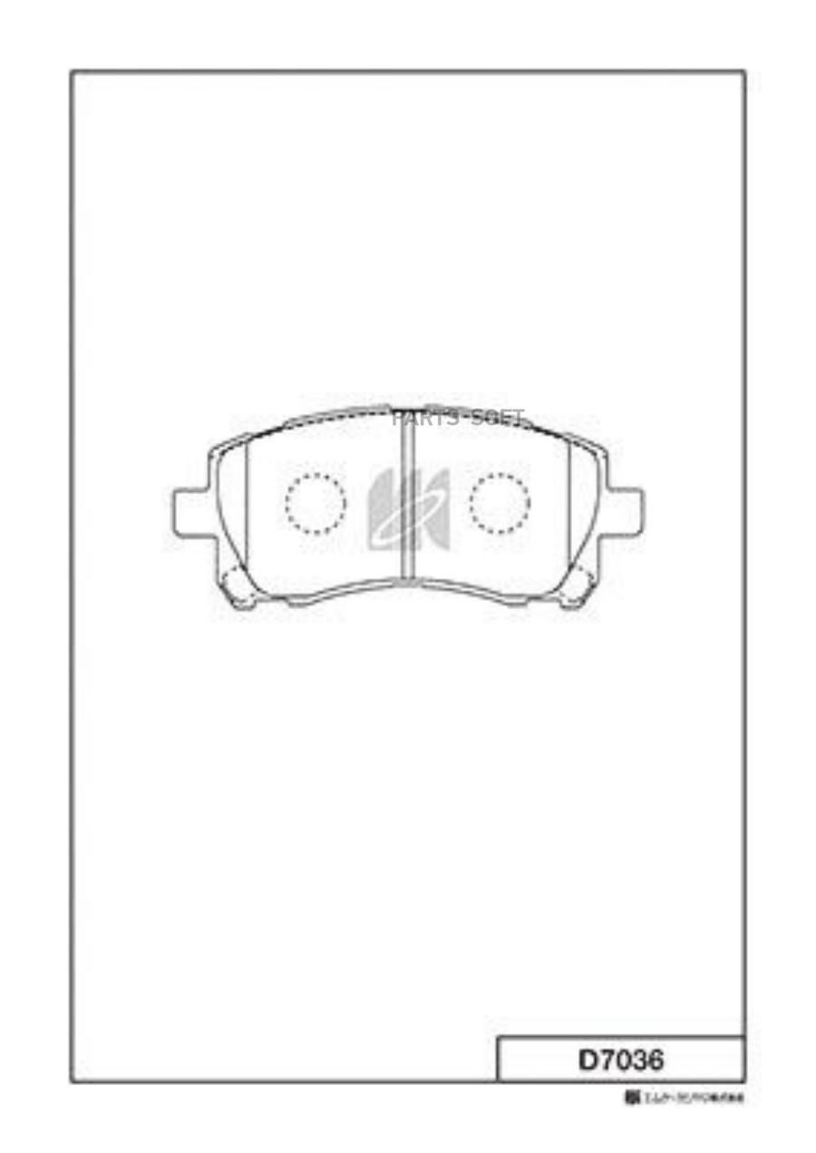 КОЛОДКИ ТОРМОЗНЫЕ KASHIYAMA D7036