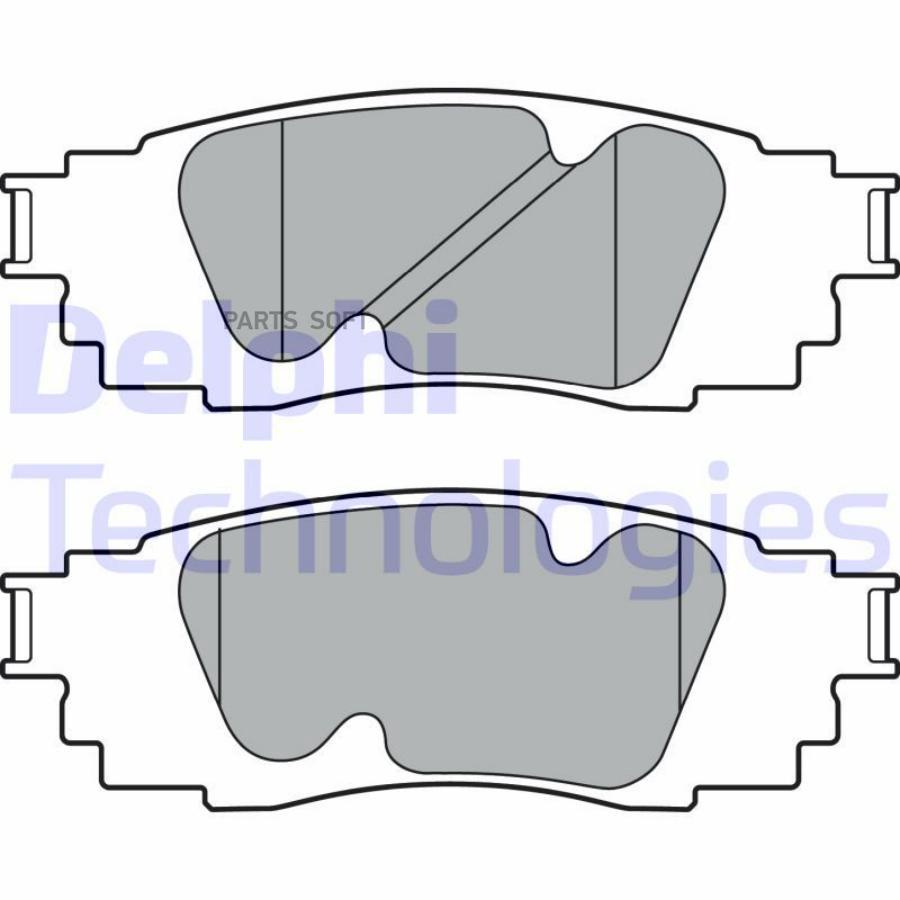 Колодка тормозная компл сзади lexus rx 20/35 ч 1015- DELPHI LP3392