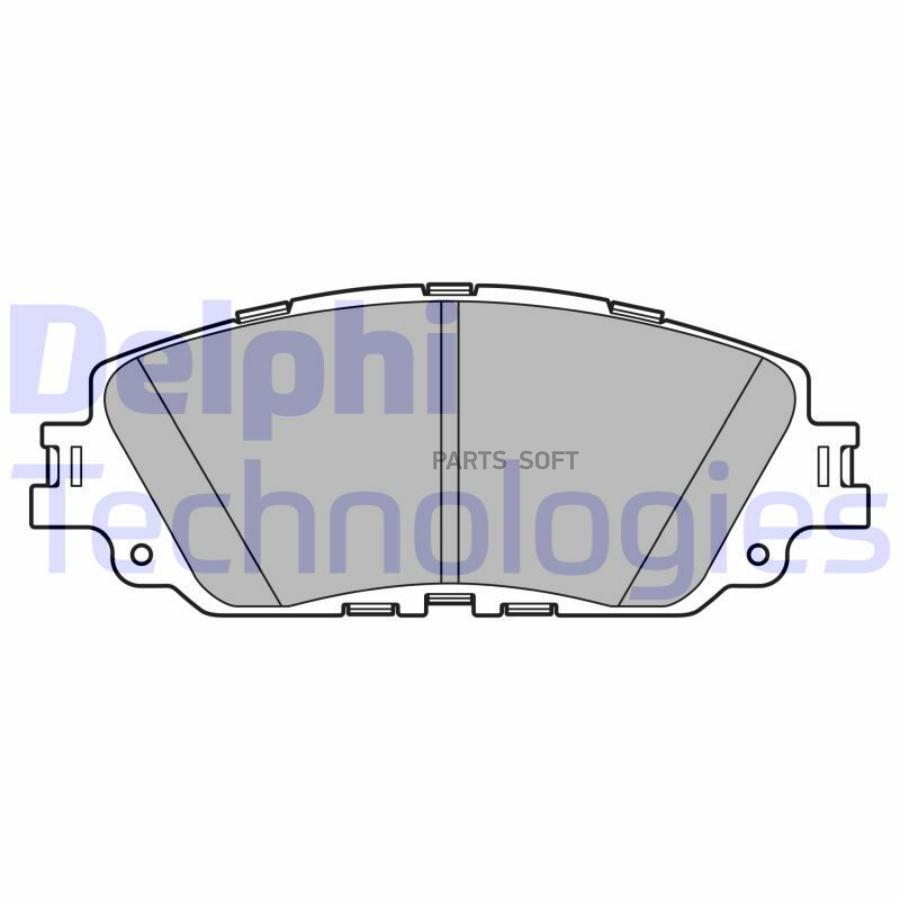 Колодки тормозные дисковые TOYOTA CAMRY V70/ RAV4 V 2018- DELPHI LP3596