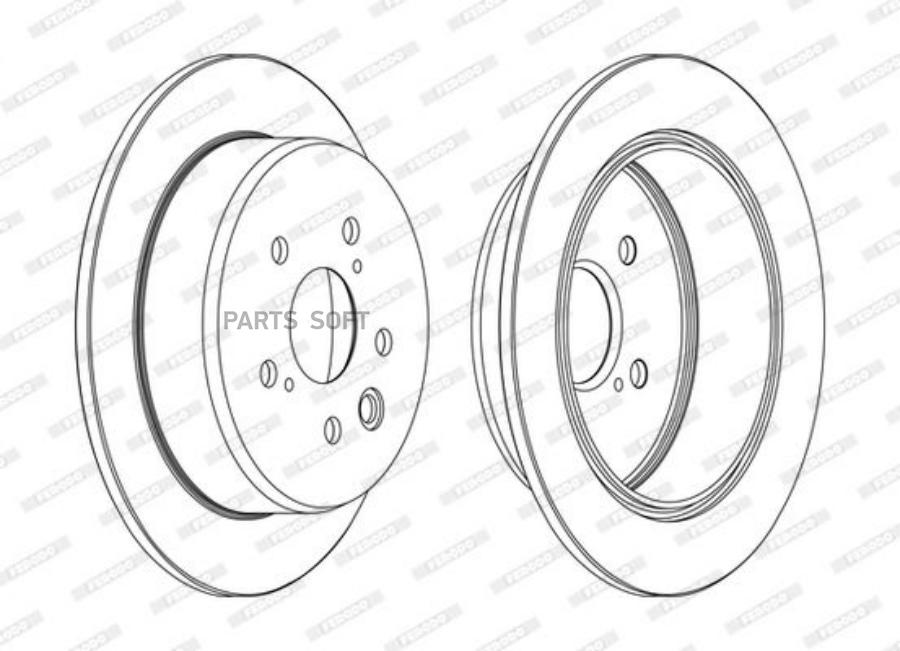 Диск тормозной FERODO DDF1815C