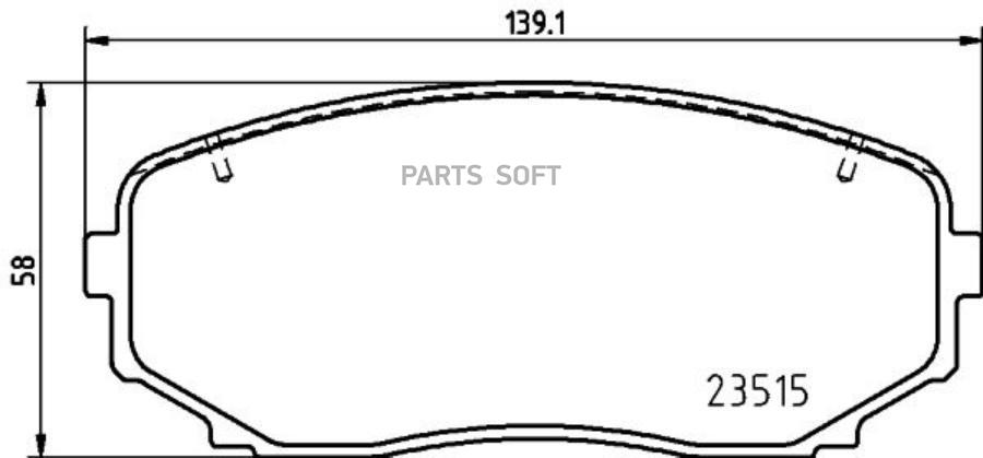 Колодки тормозные дисковые передн MITSUBISHI ECLIPSE CROSS (GK_) 10/17- / MITSUBISHI OUTLANDER III BREMBO P54060