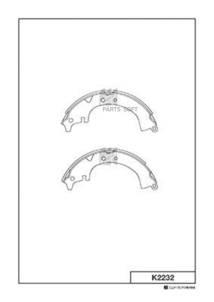 Комплект тормозных колодок KASHIYAMA K2232