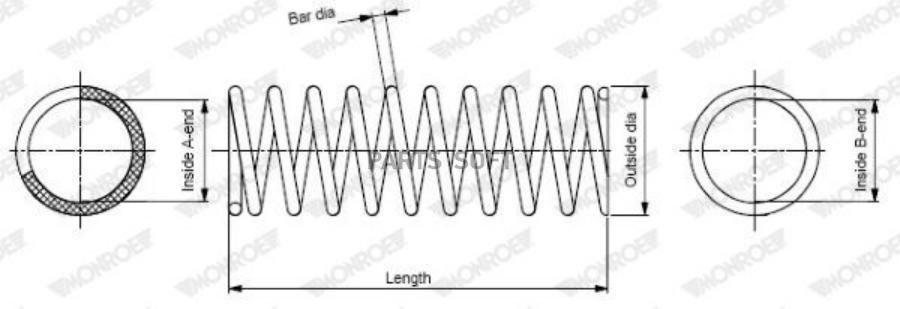 Пружина ходовой части MONROE SP1367