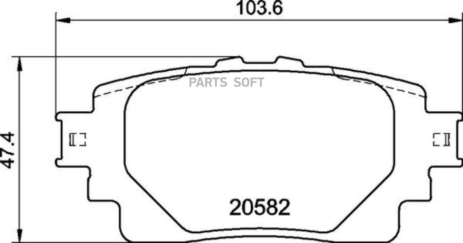 Комплект тормозных колодок дисковый тормоз BREMBO P83174