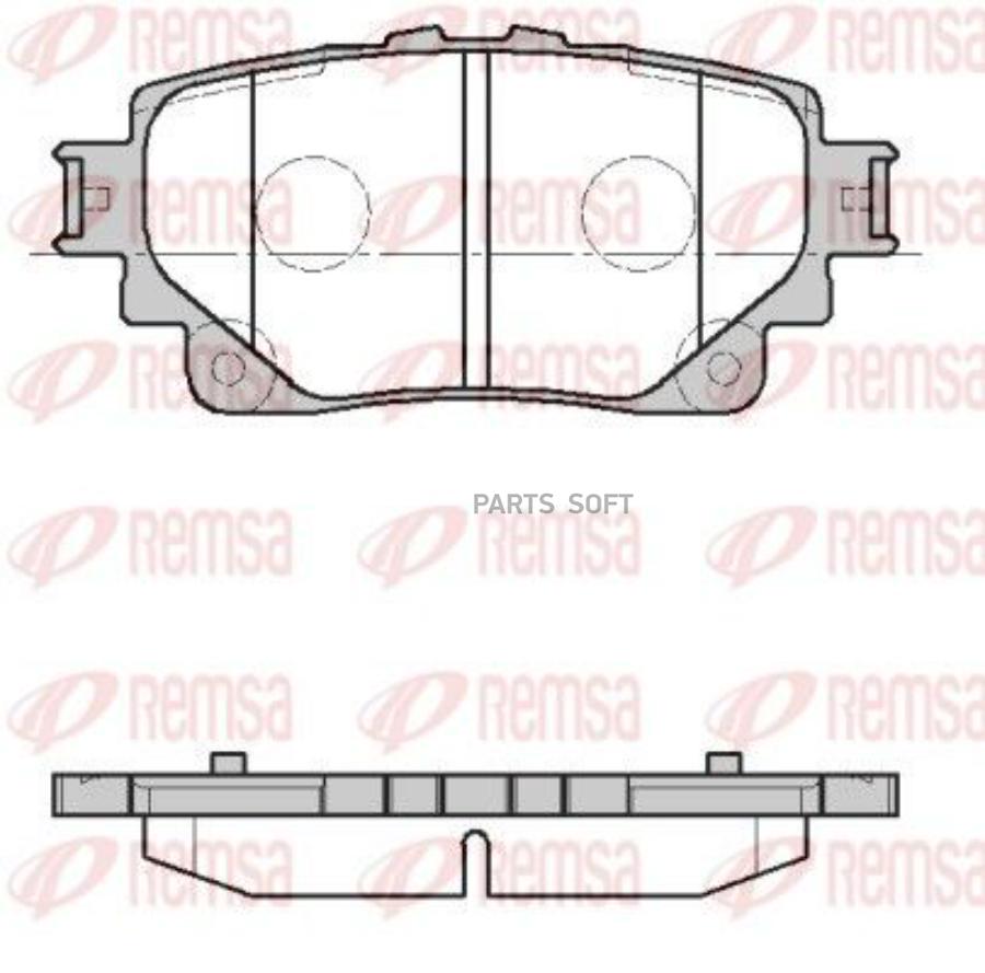 КОЛОДКИ ТОРМОЗНЫЕ REMSA 187200