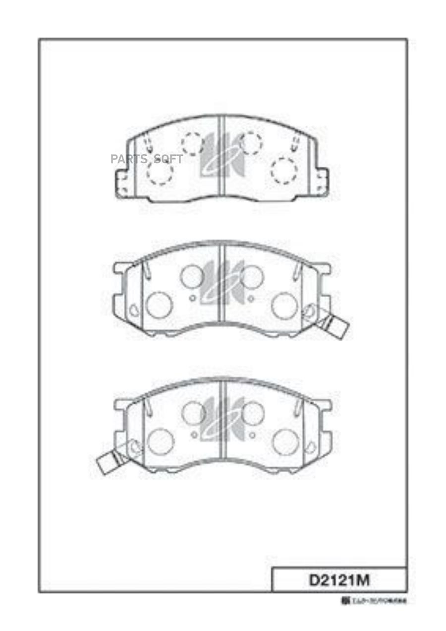 КОЛОДКИ ТОРМОЗНЫЕ KASHIYAMA D2121M