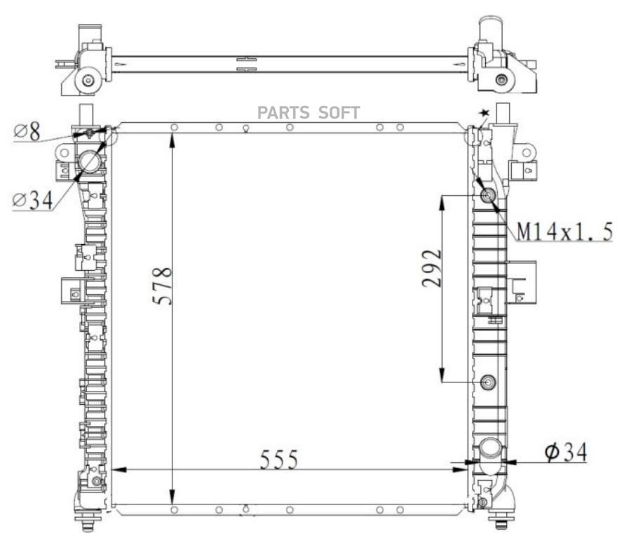 Радиатор NRF 59342