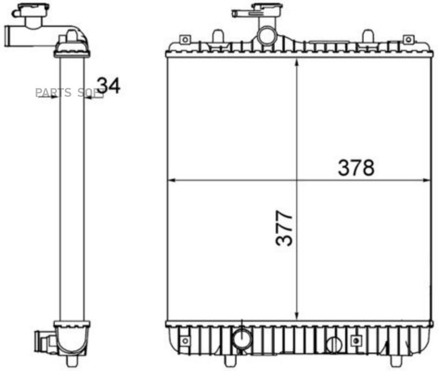 РАДИАТОР КОНДИЦИОНЕРА MAHLE CR1495001S