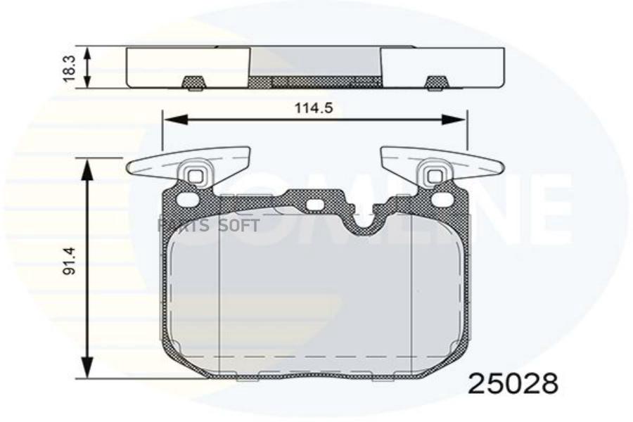 Колодки тормозные дисковые передние комплект COMLINE CBP06110