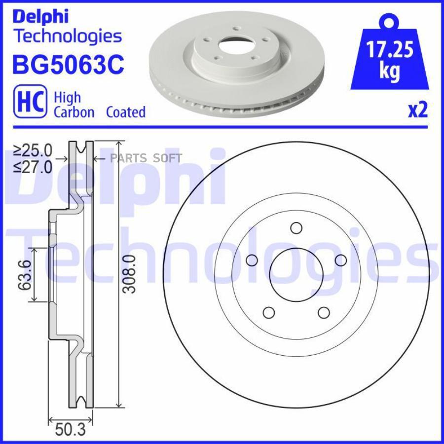 Автозапчасть DELPHI BG5063C