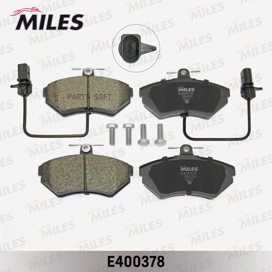 Колодки тормозные передние с датчиком MILES E400378