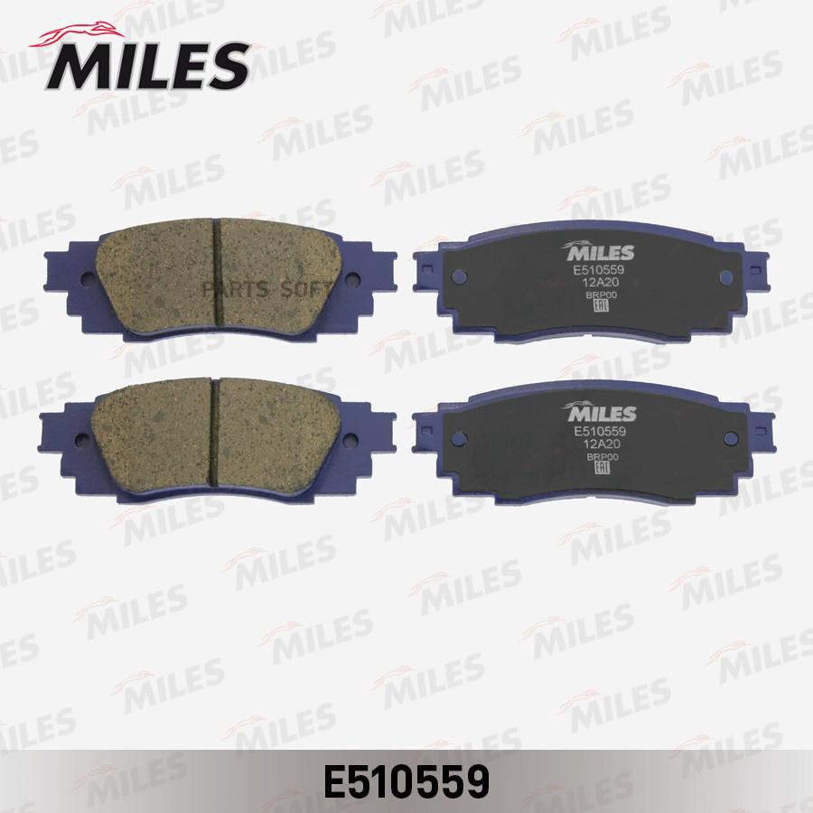 Колодки тормозные задние Ceramic MILES E510559