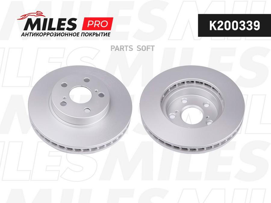 Диск тормозной передний вентилируемый 1620 9295 18 93 серия с защи MILES K200339