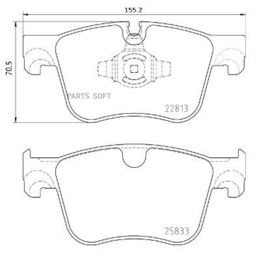 Автозапчасть BREMBO P61135X