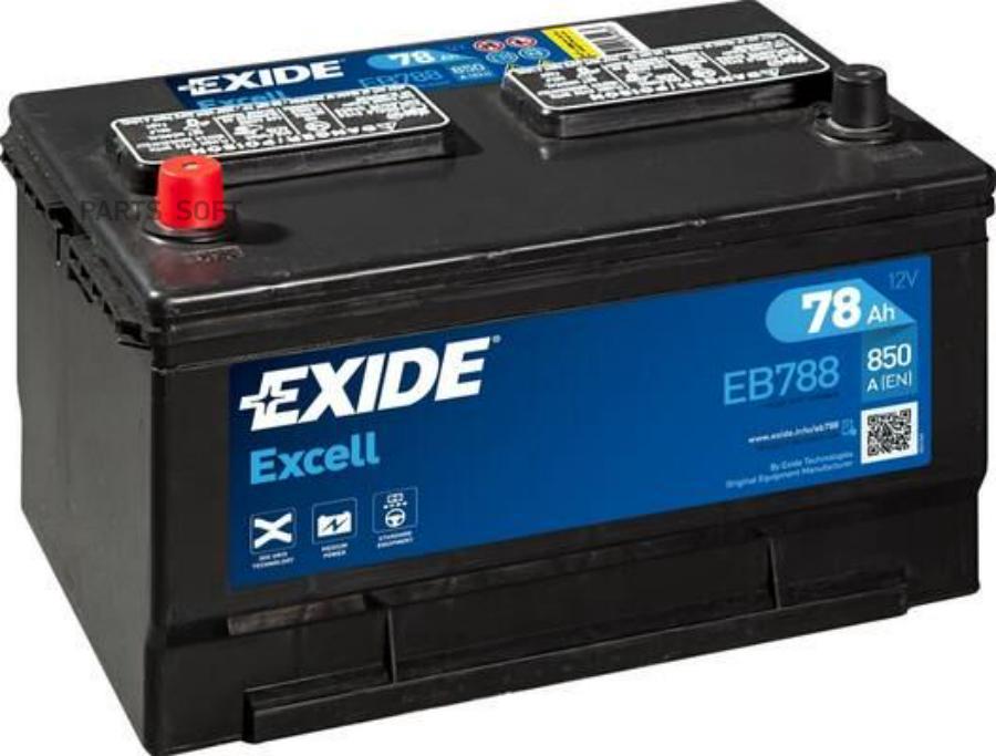 AKUMULATOR  12V 85AH/800A EXCELL (L+ BIEGUN S EXIDE EB858