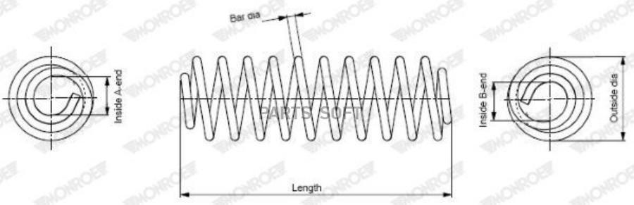 Пружина MONROE SP3841