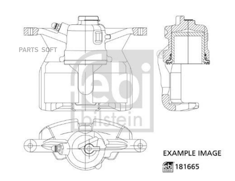 Brake caliper FEBI 181665