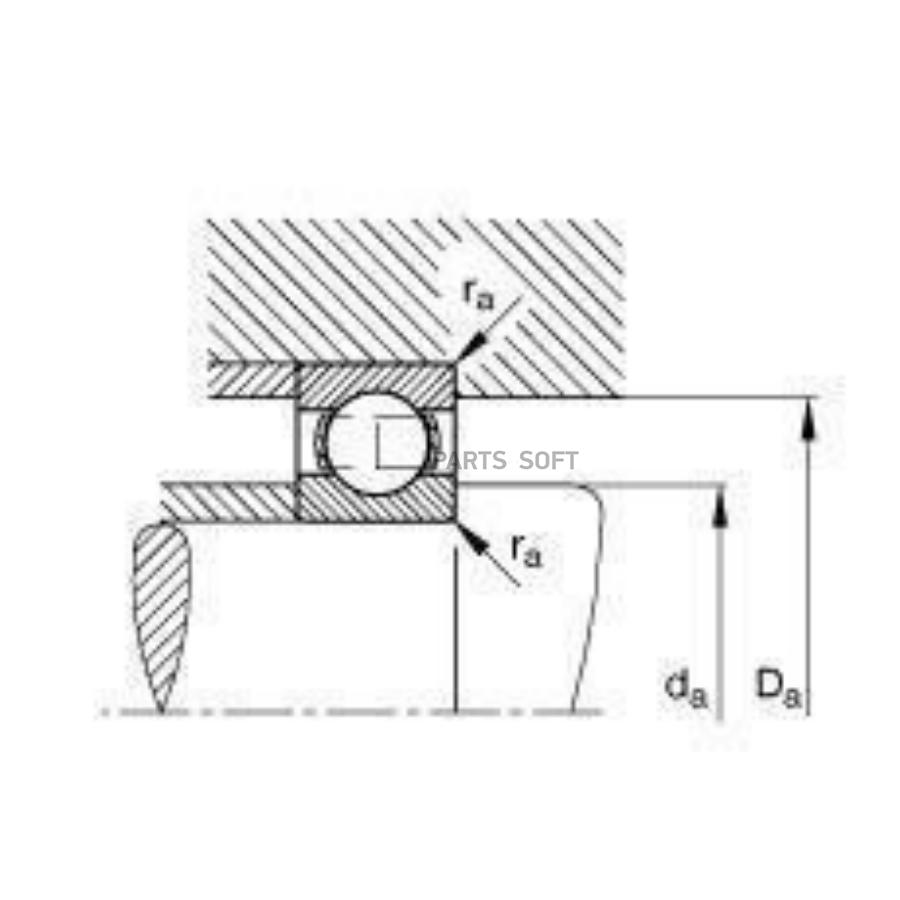 Подшипник NSK 6206DDUC3