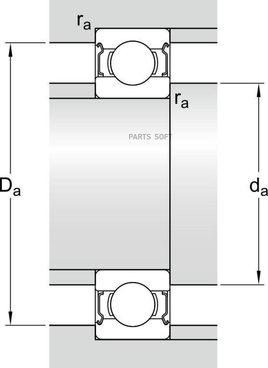 ПОДШИПНИК SKF 62022ZC3