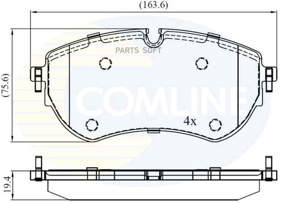 Автозапчасть COMLINE CBP02456