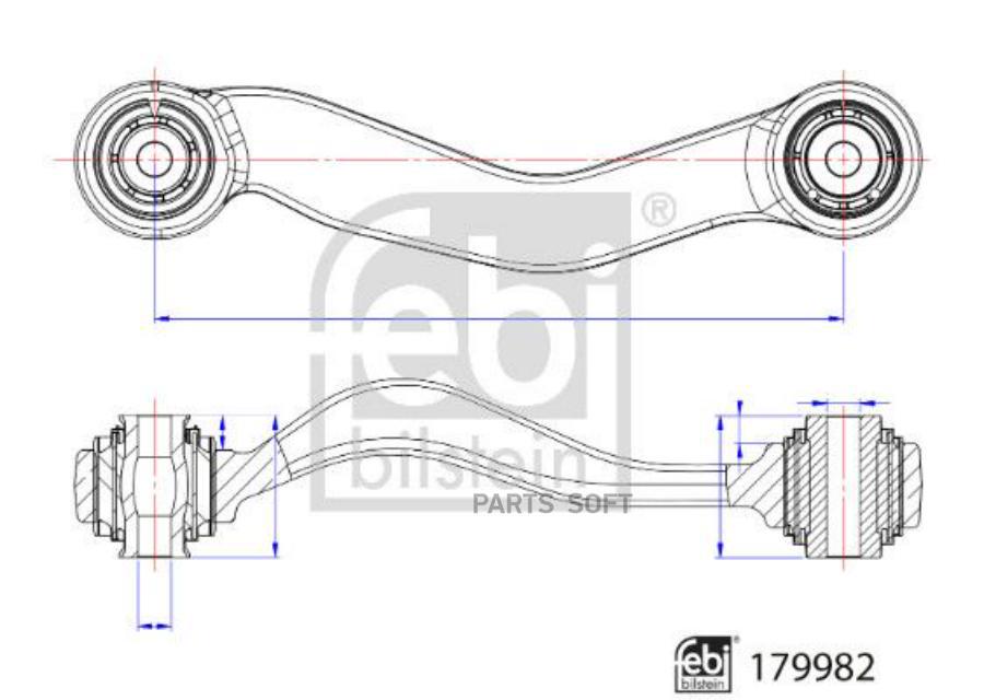 CONTROL ARM RER LH-BMW 5F10 BMW FEBI 179982