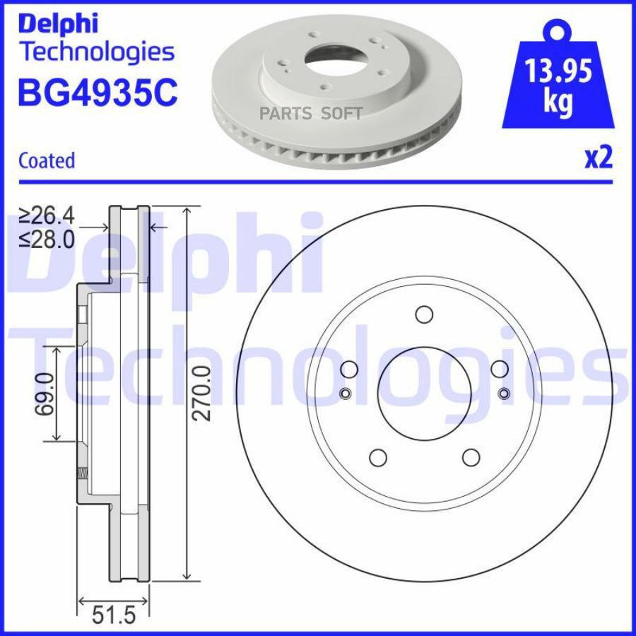 Автозапчасть DELPHI BG4935C