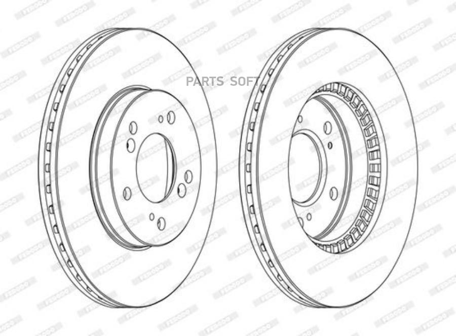 Brake Disc FERODO DDF829C