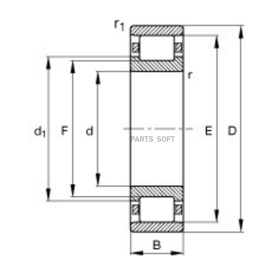 Автозапчасть SKF NU2207ECP