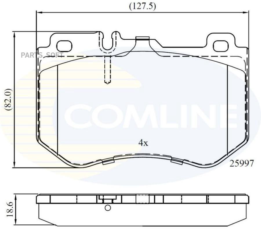 КОЛОДКИ ТОРМ ПЕР Mercedes-Benz C-Class 13- COMLINE CBP02347