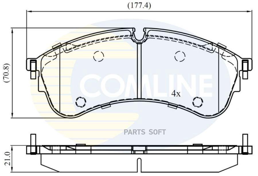 Автозапчасть COMLINE CBP02400