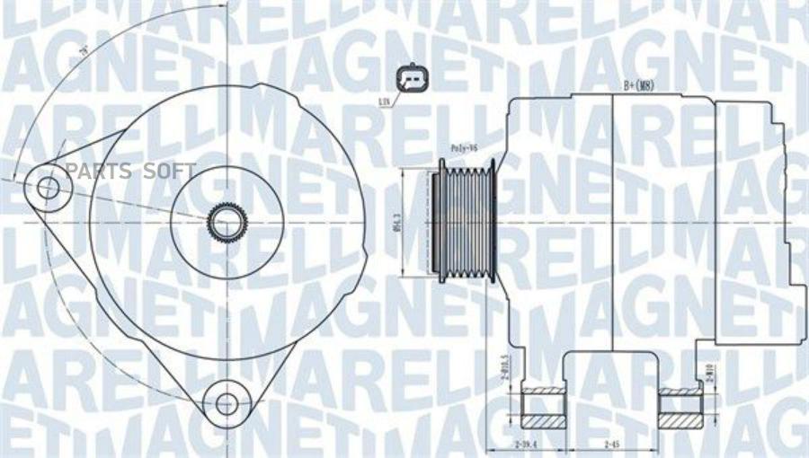 Автозапчасть MAGNETI MARELLI 063732033010