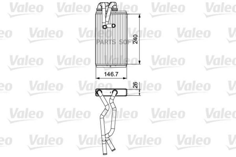 Радиатор отопителя PSA C4 AIRCROSS 4008 VALEO 811525