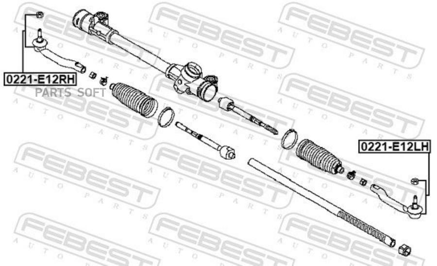 Автозапчасть FEBEST 0221E12LH